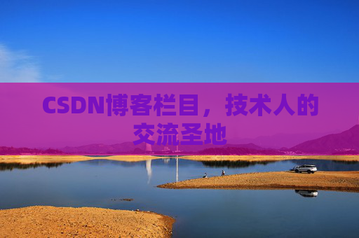 CSDN博客栏目，技术人的交流圣地